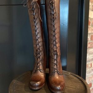 Frye Lace Up Tall Boots